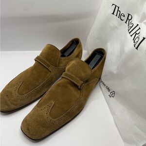 Salvatore ferragamo Sammy brown suede loafers